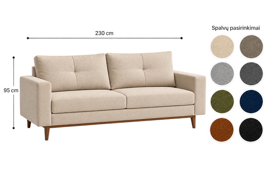 Konfigūruojama sofa